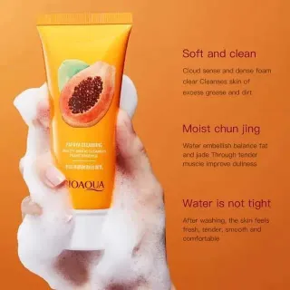 BIOAQUA Papaya Moisturizing Gentle Facial Cleanser 100g